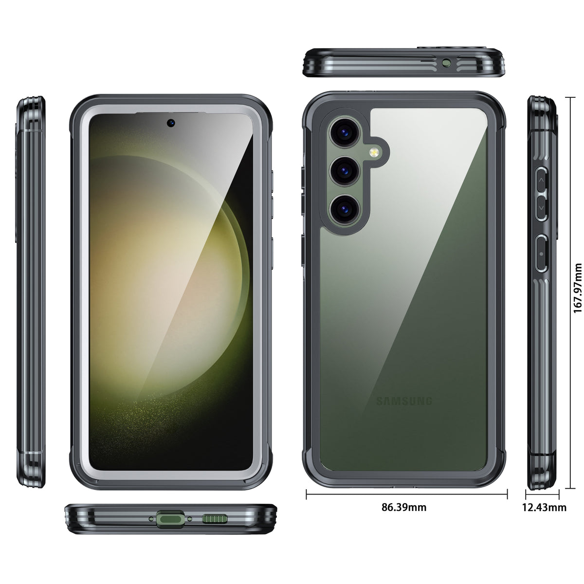 Samsung S23 FE case 360 Heavy Duty cover