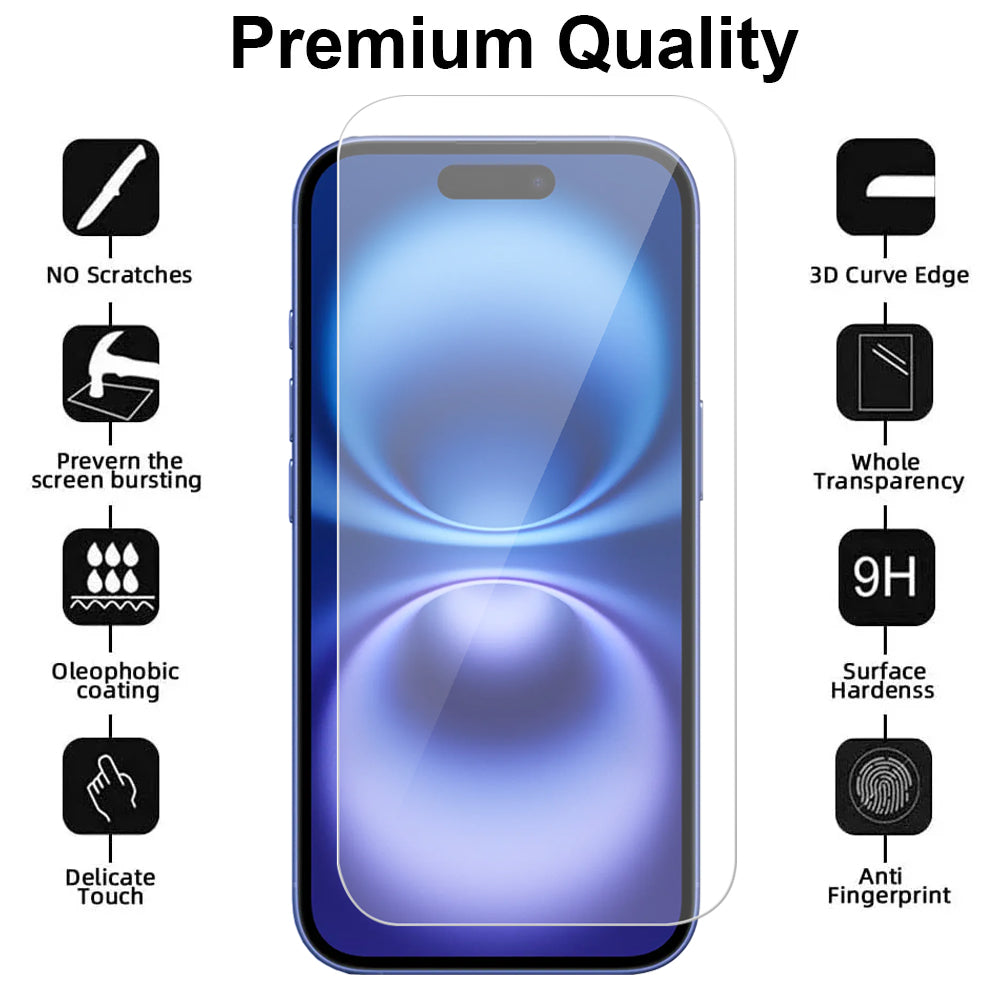 Glass Screen Protector for iPhone 16