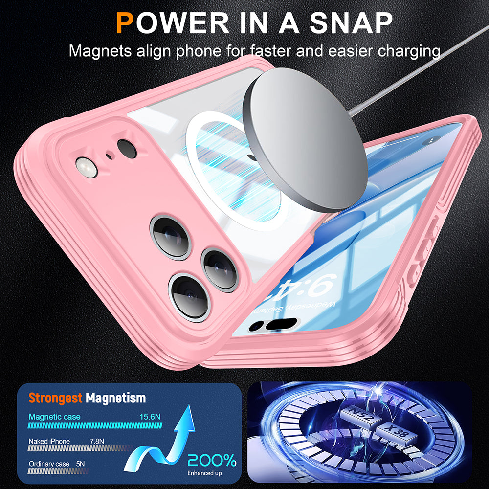 Heavy Duty 360 Magsafe Compatible Case for iPhone 17 Pro