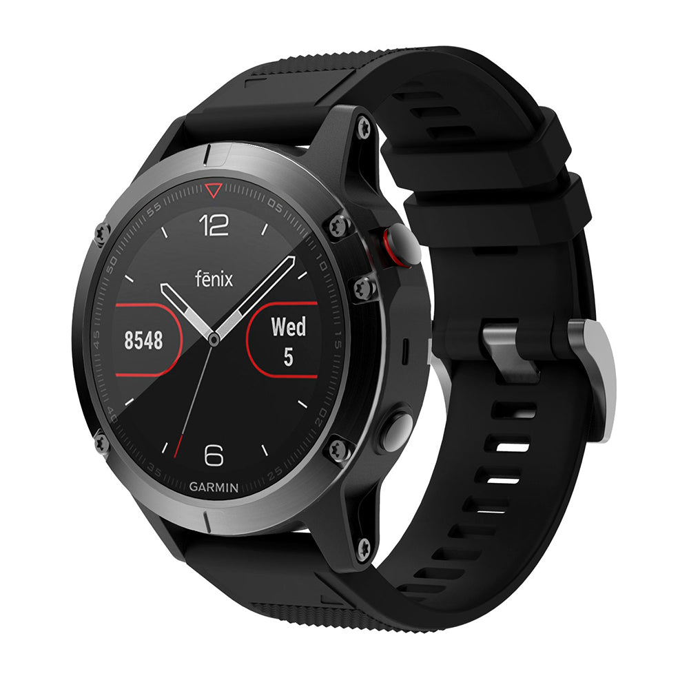 QuickFit 22mm Rubber Strap for Garmin Fenix 7 / 7 Pro (47mm)