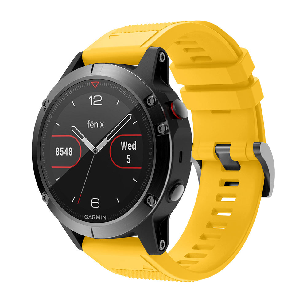 QuickFit 22mm Rubber Strap for Garmin Fenix 7 / 7 Pro (47mm)