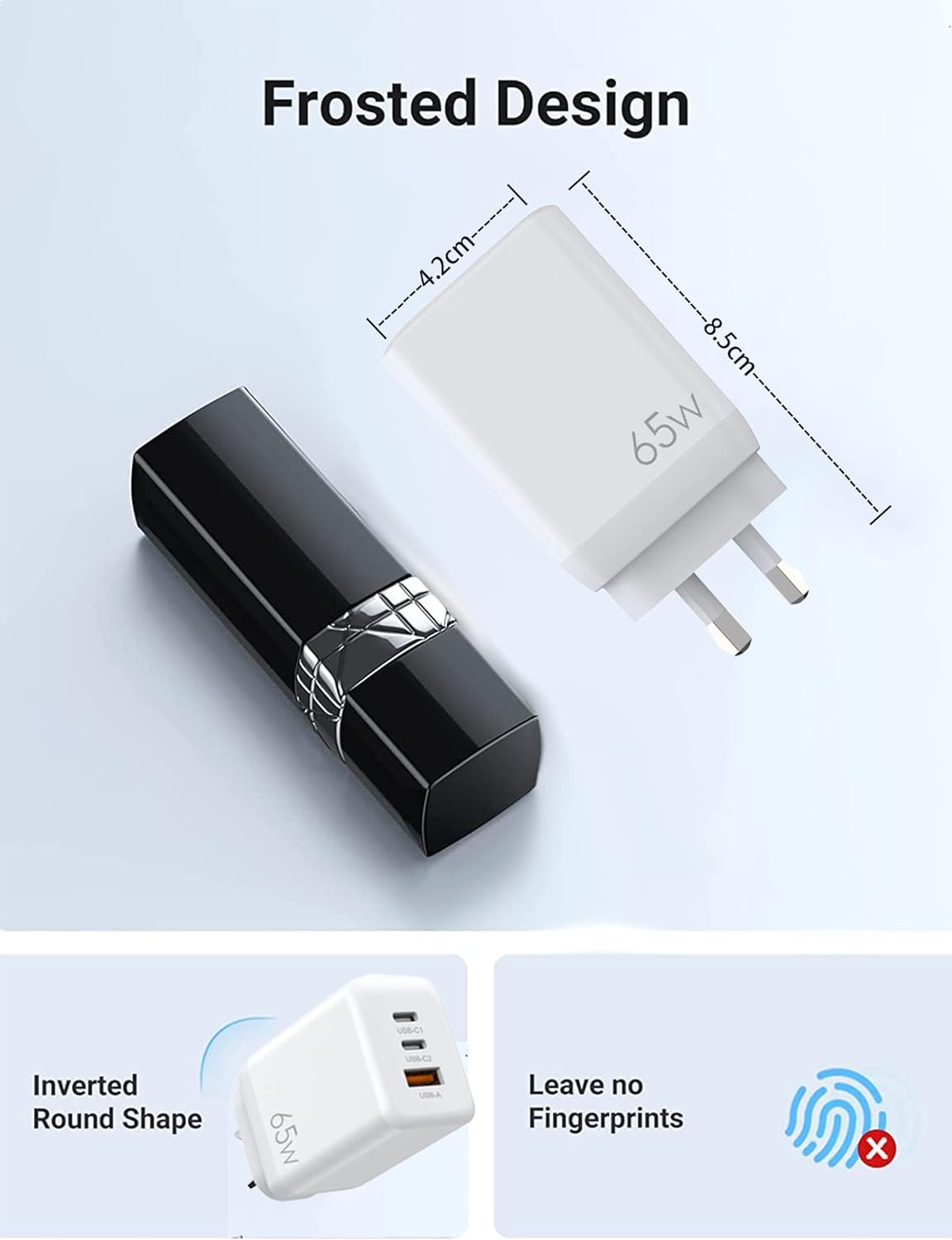 Fast Charger GAN (65W) Superfast compatible