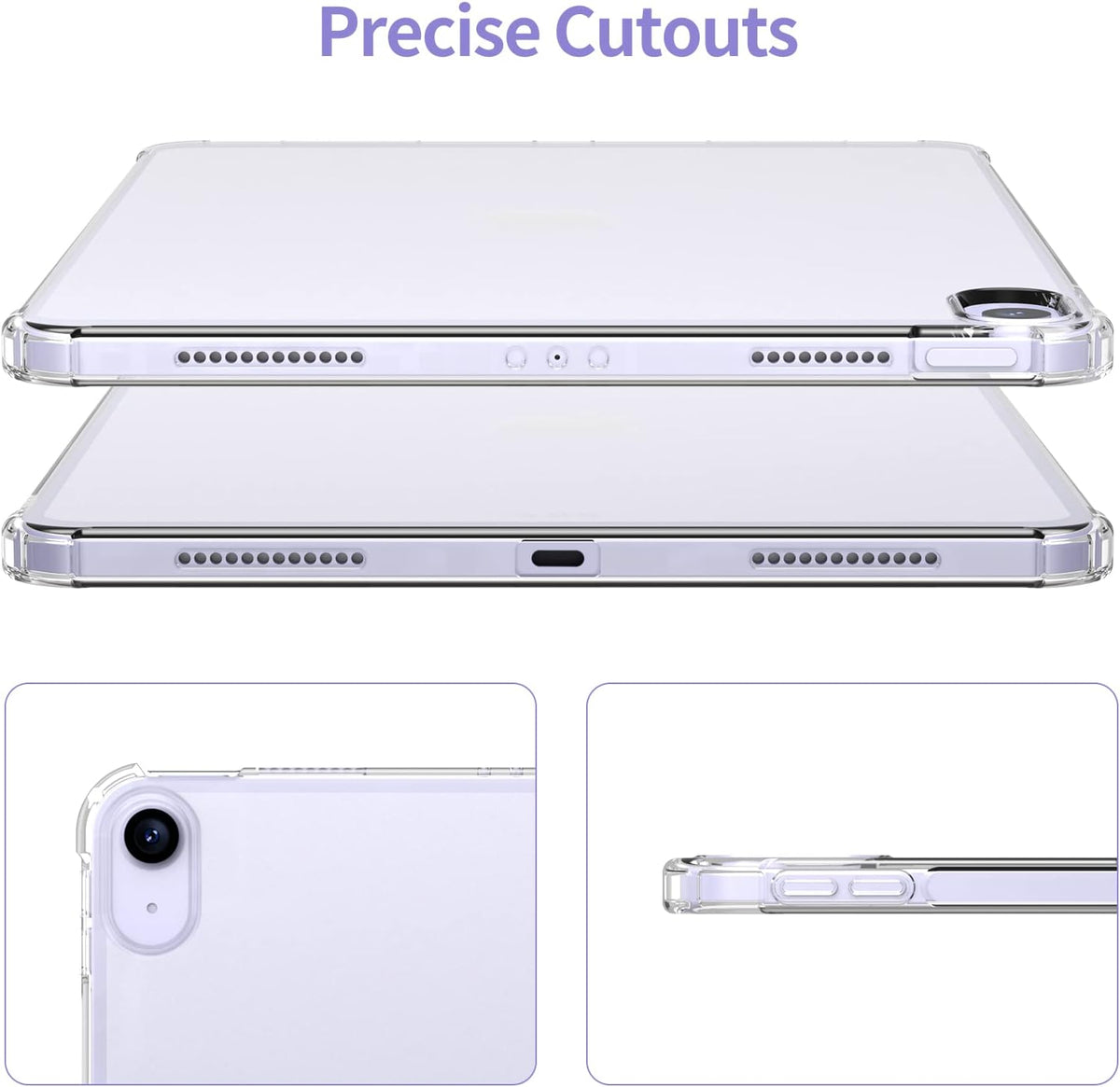 Clear Bumper Gel Case for iPad Air 11" M2 (2024)