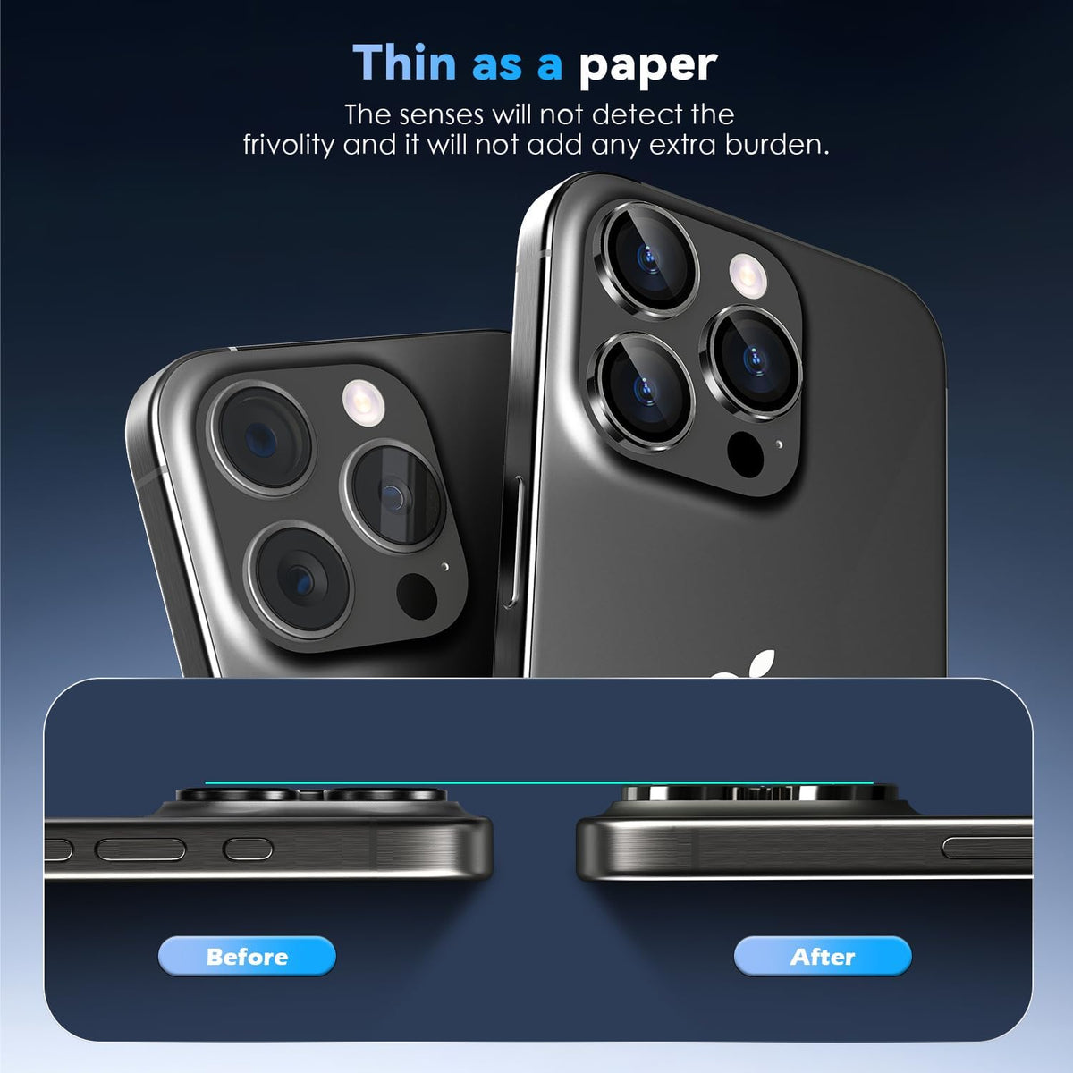 Camera Lens Protector Alloy Frame for iPhone 16 Pro