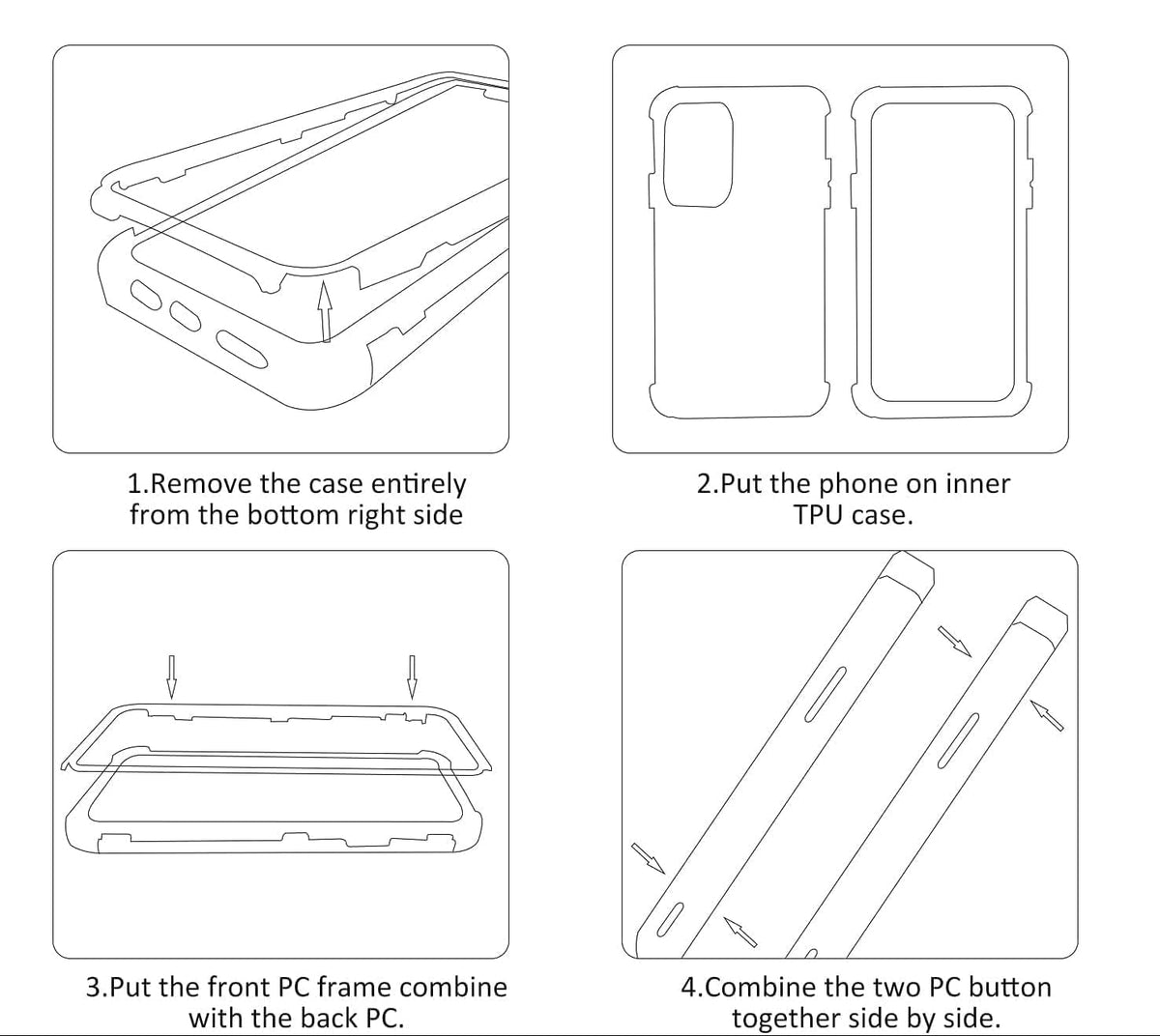360 Thin Protection Case for Oppo Reno 16 pro