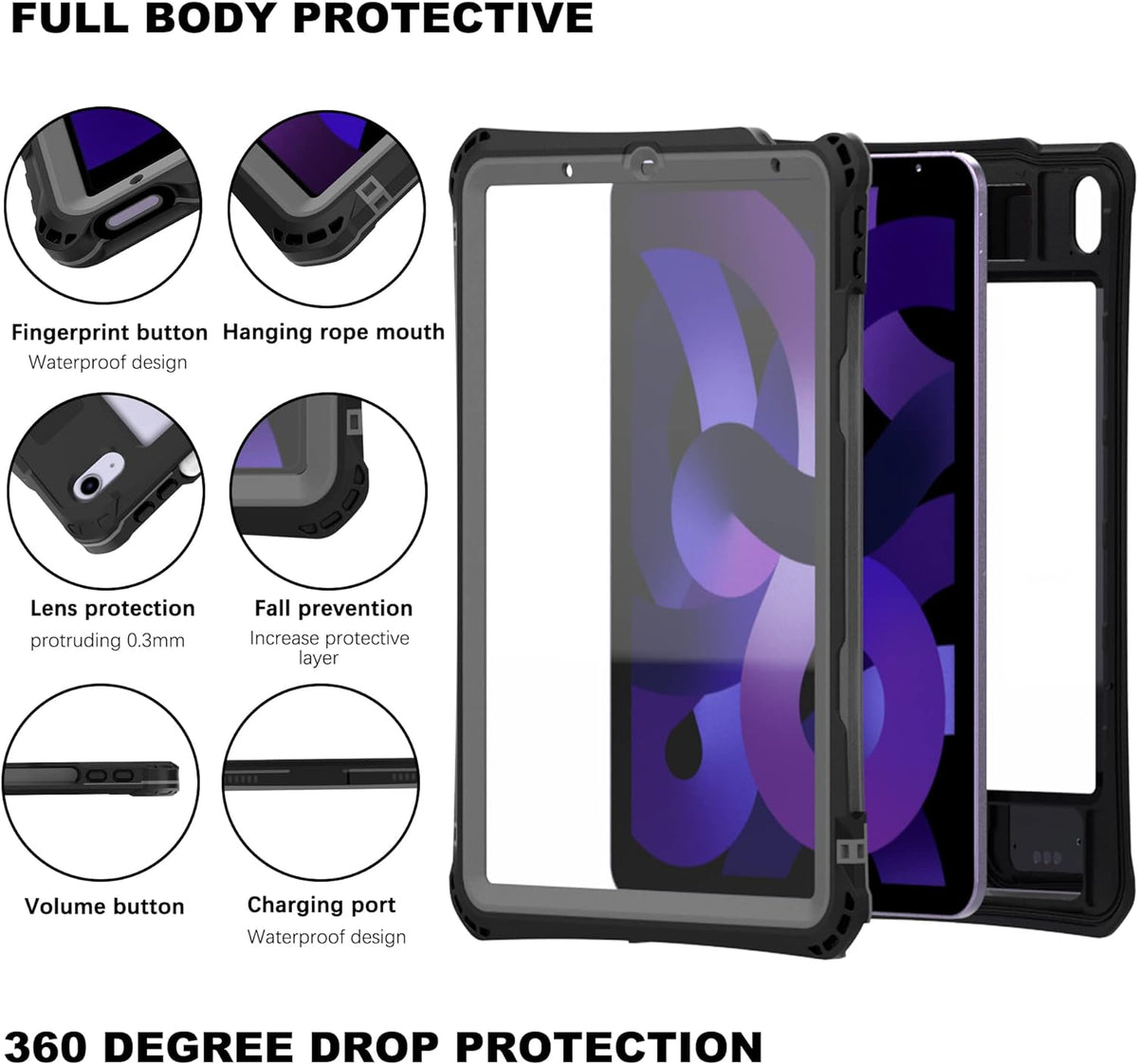 Waterproof Shellbox Case for iPad Air 10.9" 4th Gen (2020)