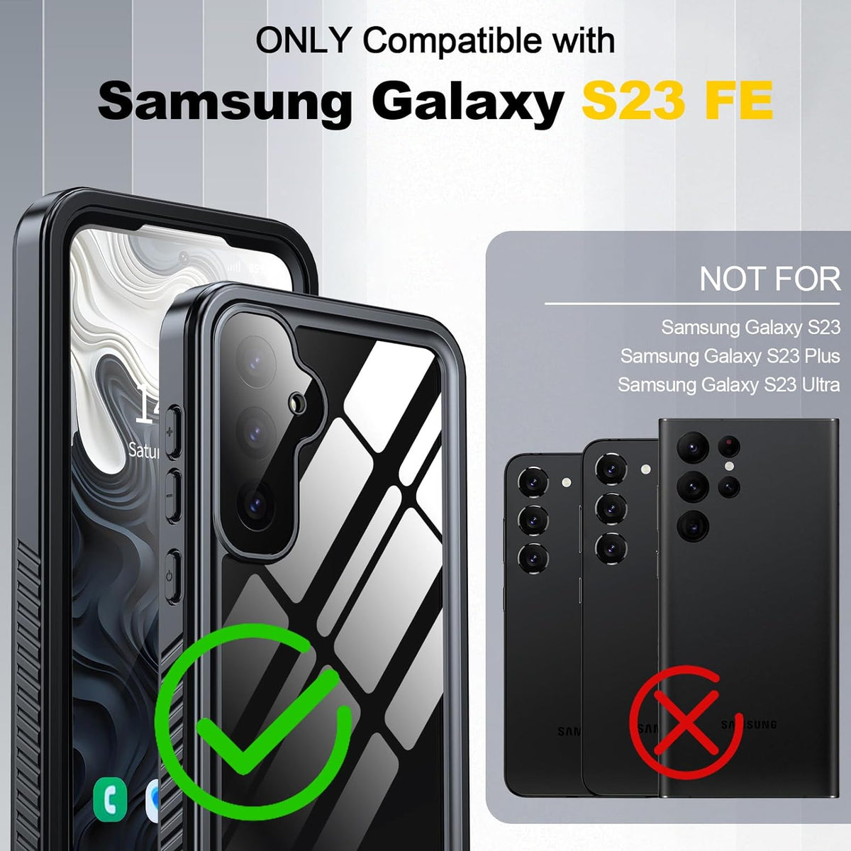 Samsung Galaxy S23 FE Waterproof Shockproof case cover