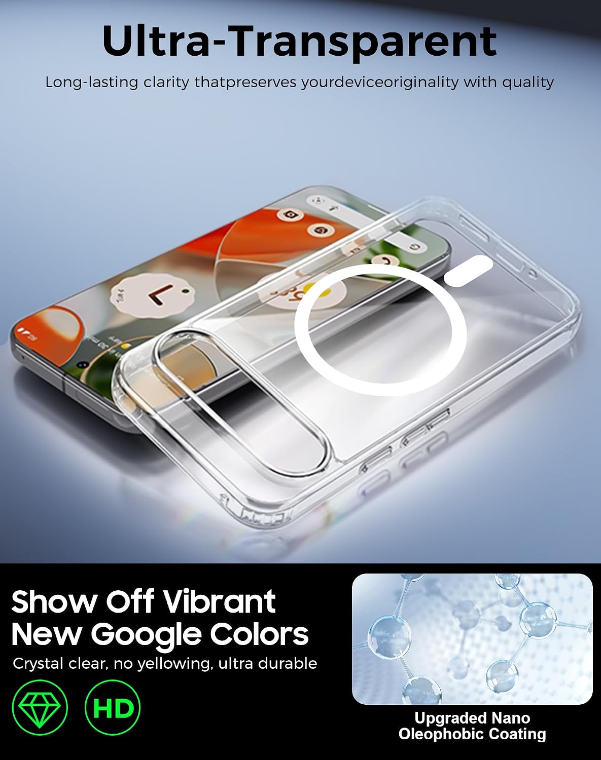 Magsafe Clear Gel Case for Google Pixel 9