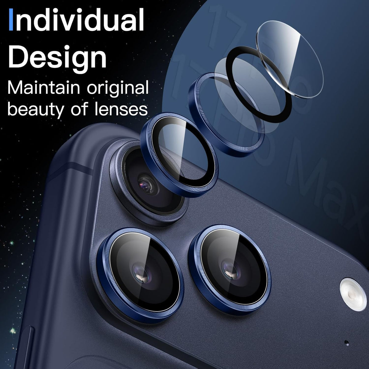 Camera Lens Protector Alloy Frame for iPhone 17 Pro