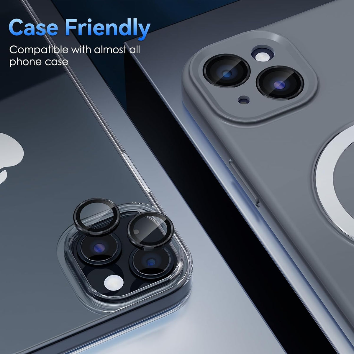 Camera Lens Protector Alloy Frame for iPhone 15 Plus