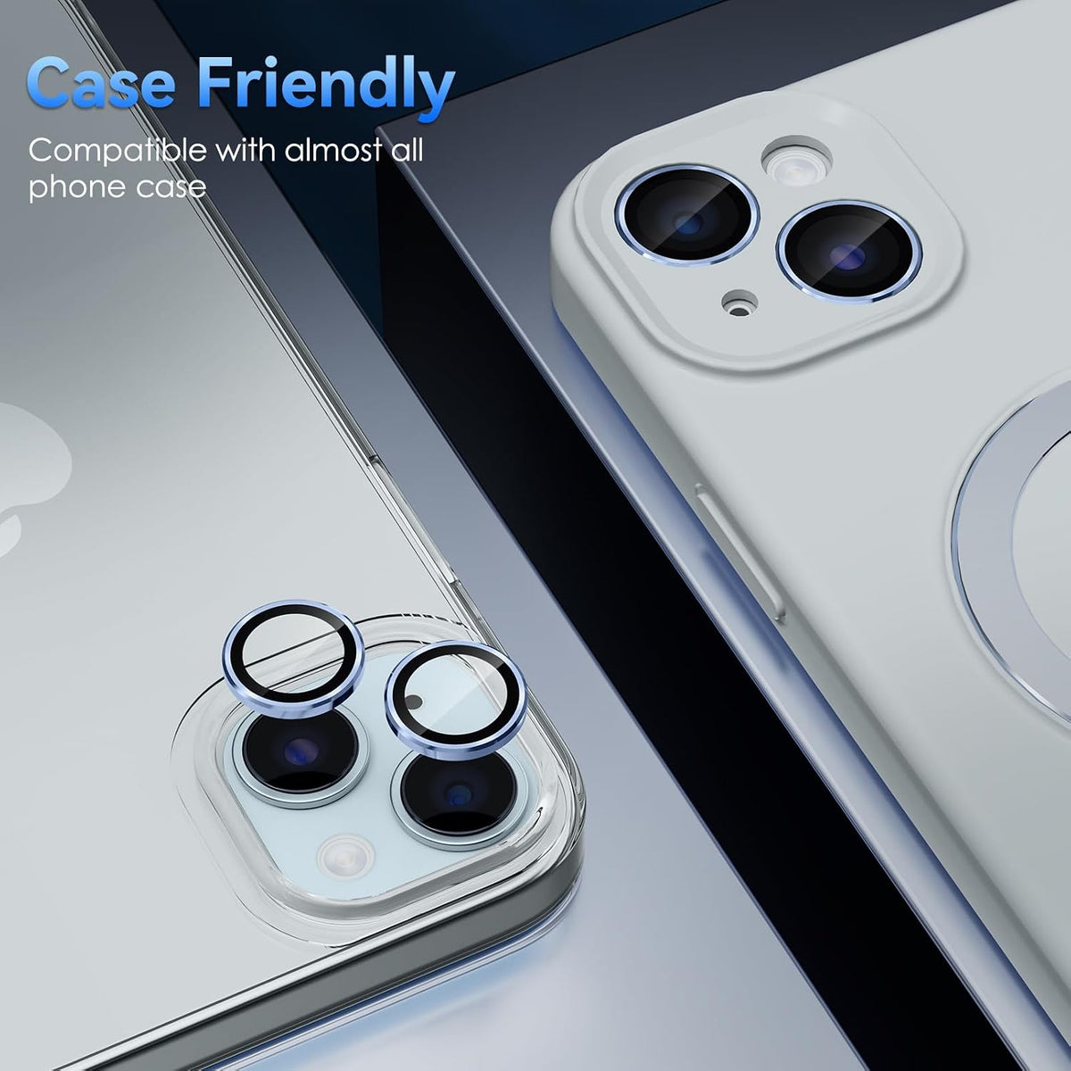 Camera Lens Protector Alloy Frame for iPhone 15 Plus