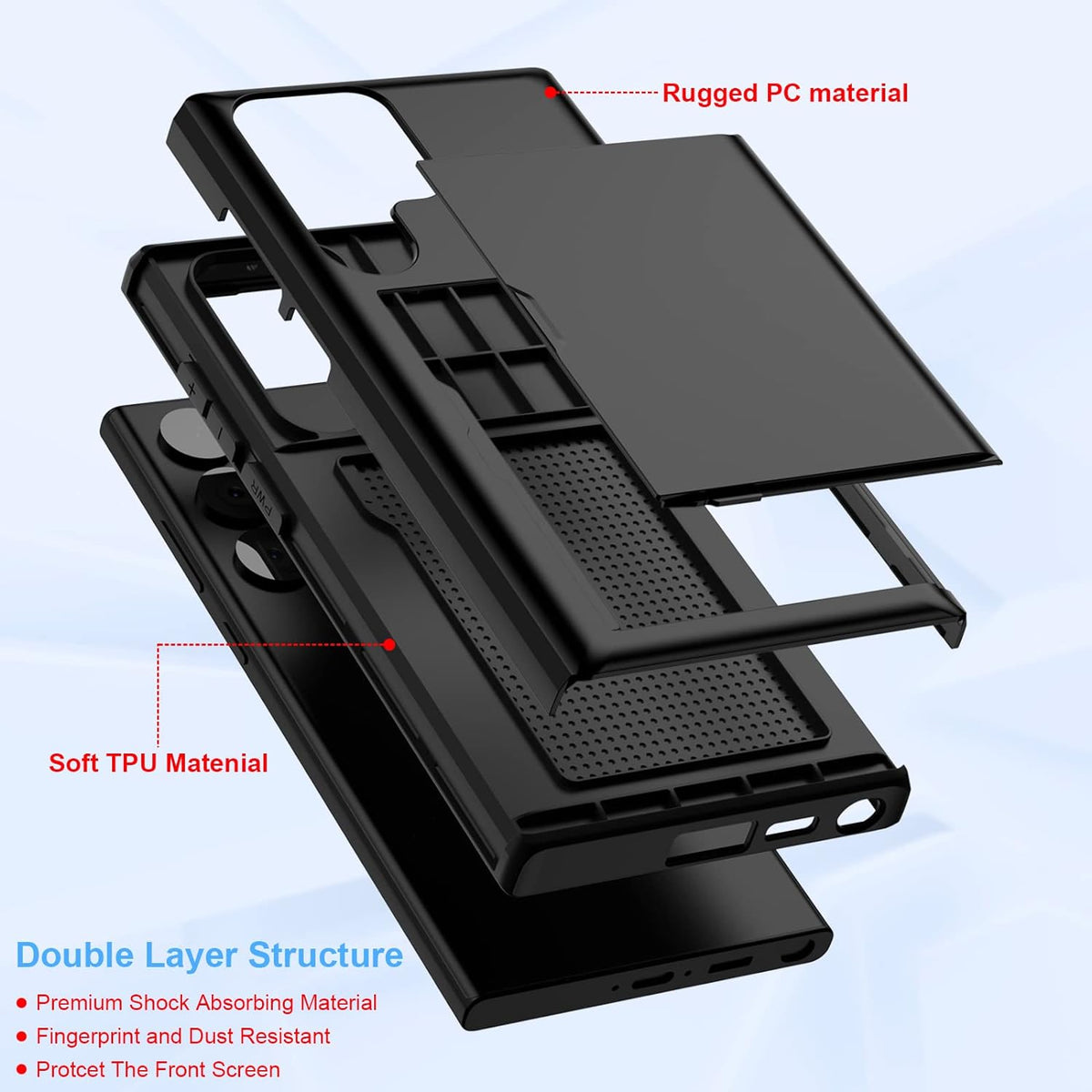 Tough Card Case for Samsung Galaxy S23 Ultra