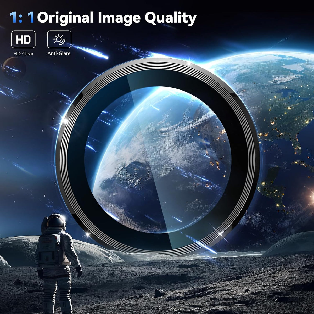 Camera Lens Protector Alloy Frame for iPhone 15 Plus