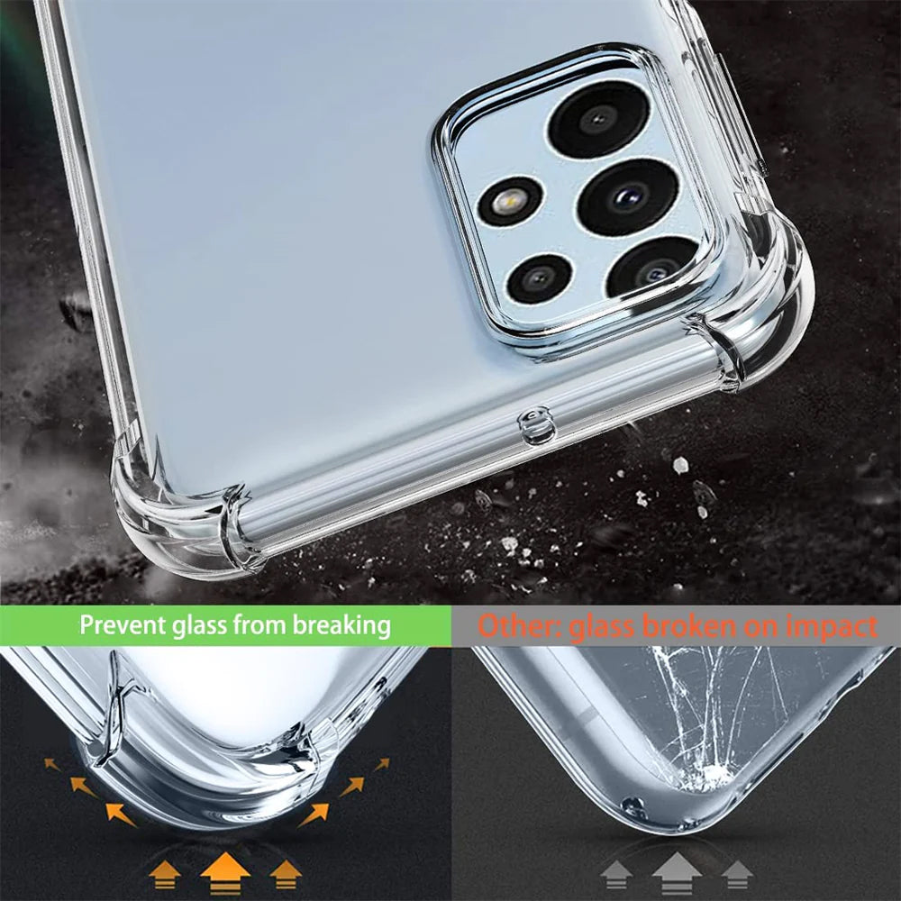 Bumper Hard Clear Case for Samsung Galaxy A15 4G