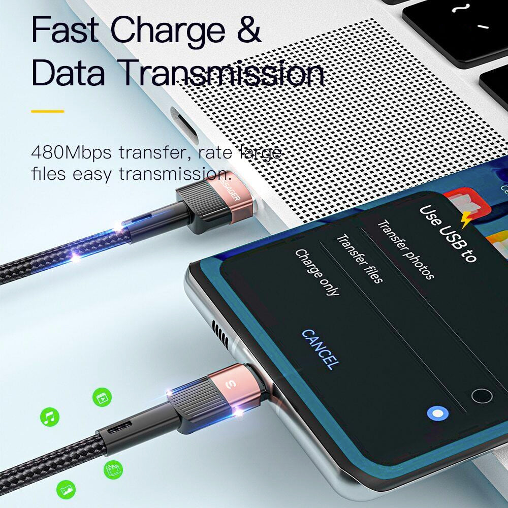 Essager Quick Charge 3.0 USB-A to USB-C cable (3m)