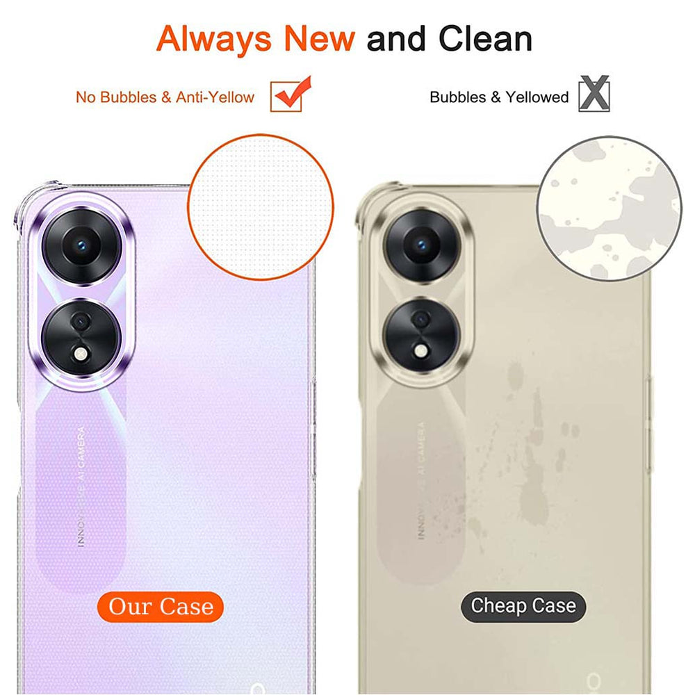 Clear Bumper Case for OPPO A78 5G