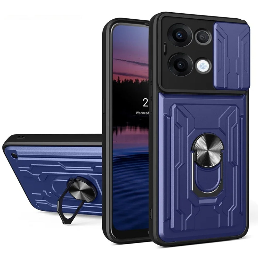 Tough Ring Card Case for OPPO Reno 13 F 5G