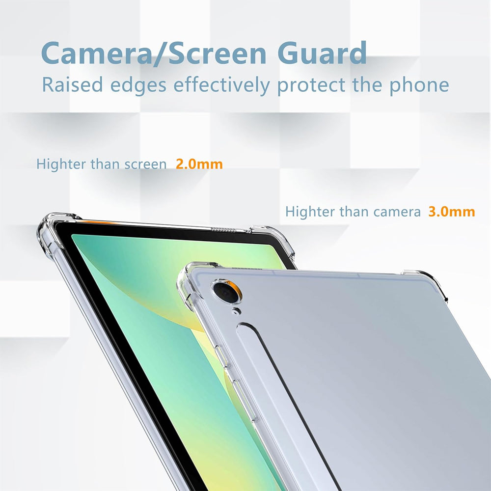 Clear Bumper Case for Samsung Galaxy Tab S10 FE Plus