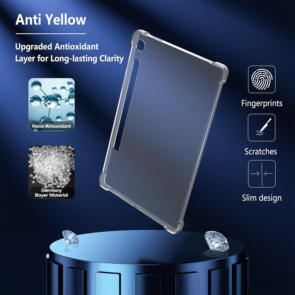 Clear Bumper Case for Samsung Galaxy Tab S10 FE Plus