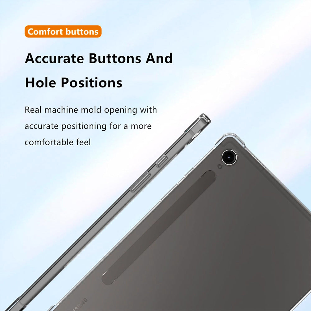 Clear Bumper Case for Samsung Galaxy Tab S9 FE
