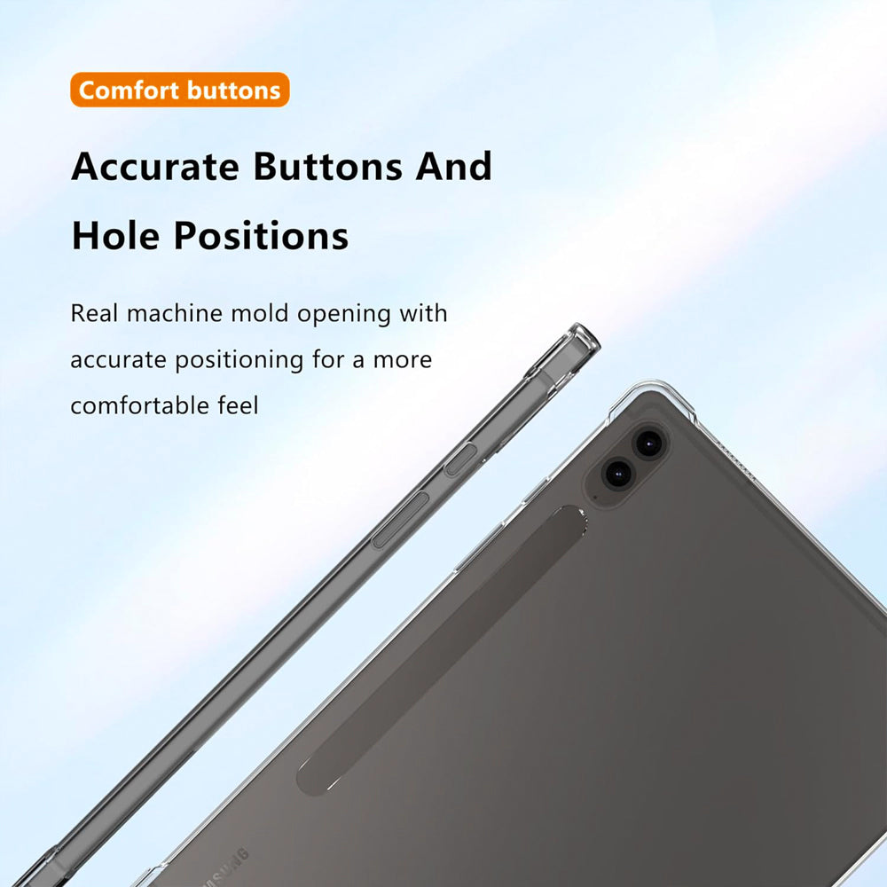 Clear Bumper Case for Samsung Galaxy Tab S9 FE Plus