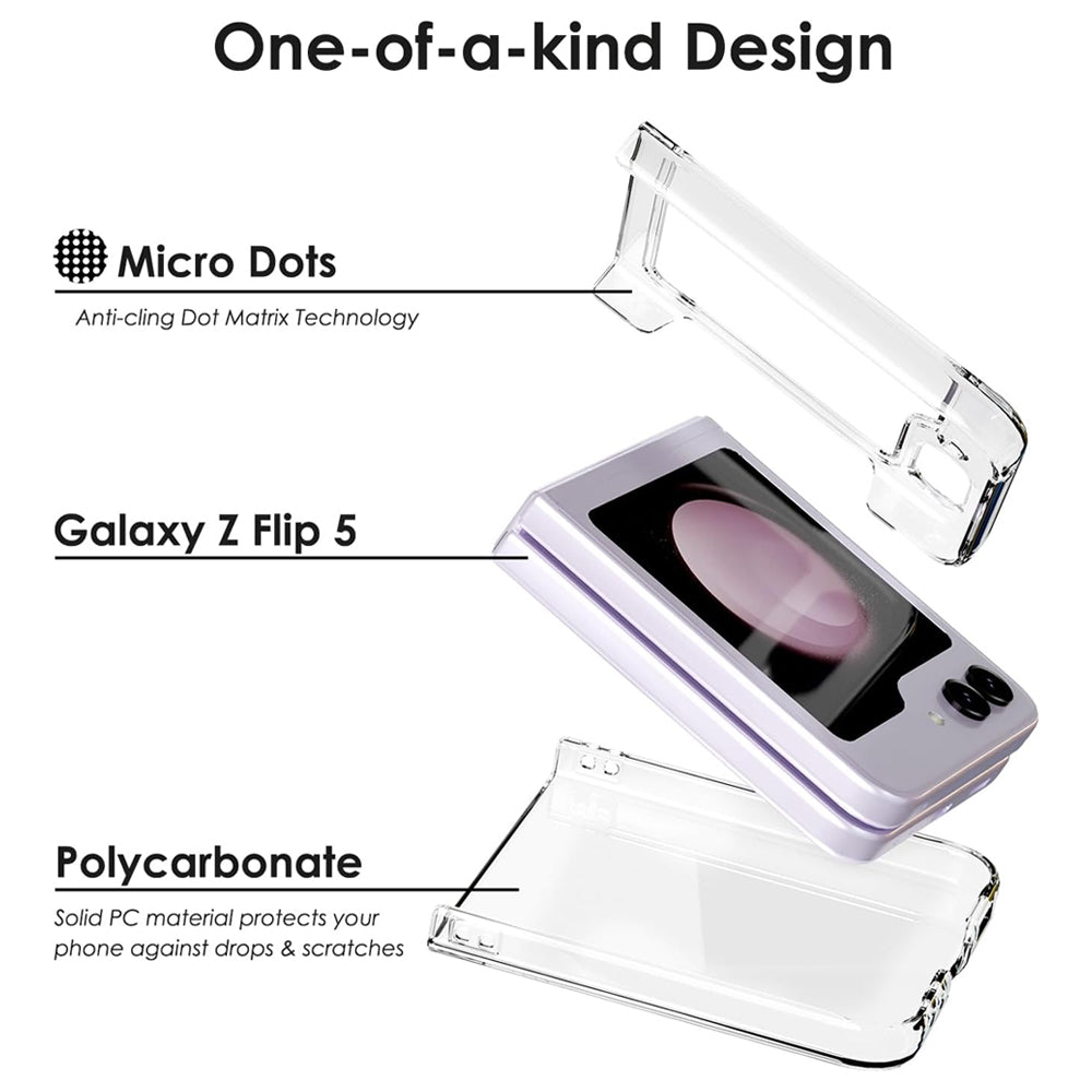 Clear Hard Case for Samsung Galaxy Z Flip 5