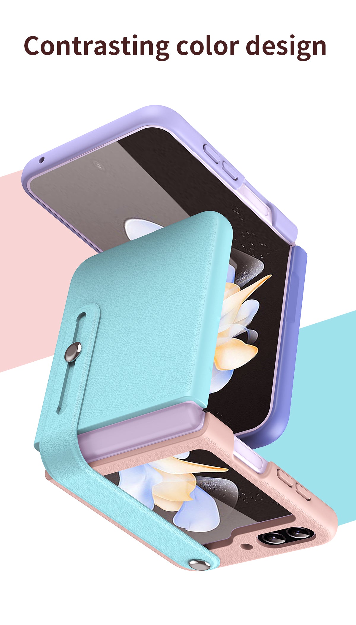 Protective Strap Case for Samsung Galaxy Z Flip 7 FE