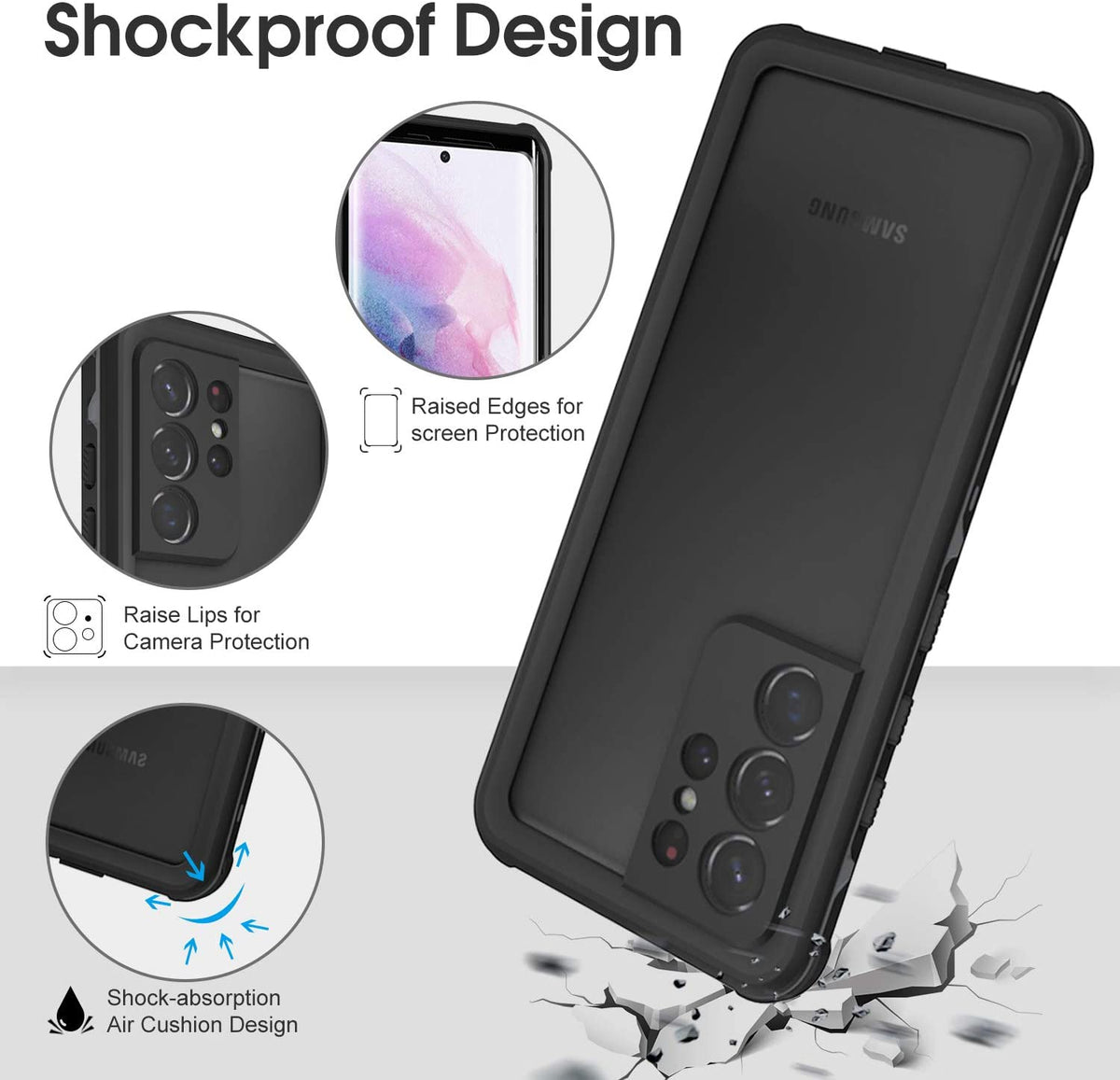 Redpepper Waterproof case for Samsung Galaxy S21 Ultra