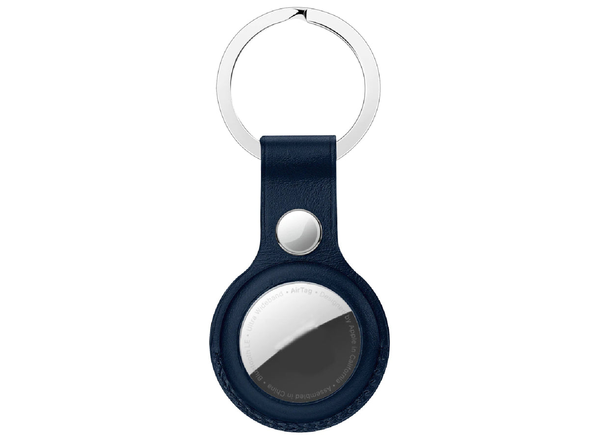 Leather Case for Apple AirTag with Keyring