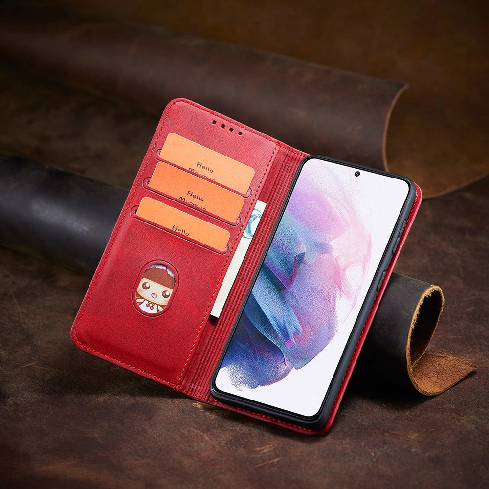 Vintage Book Wallet Case for Samsung Galaxy S21 Plus