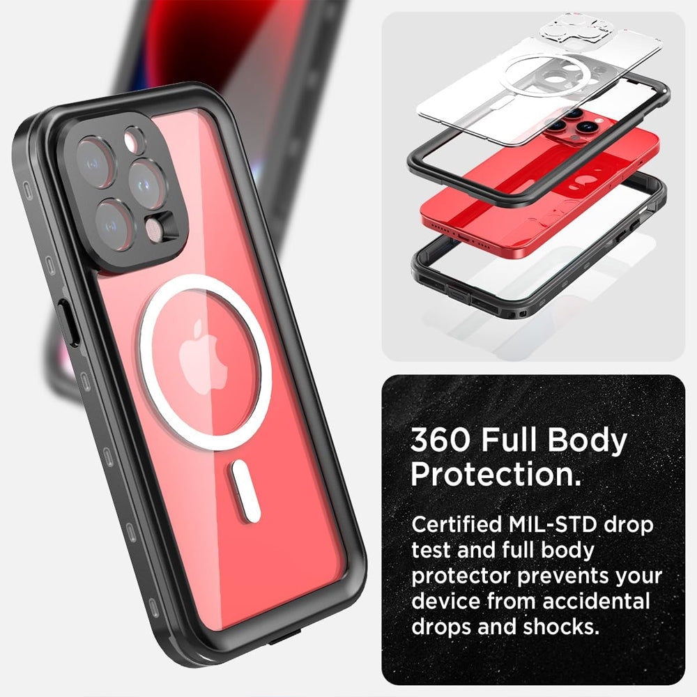 Redpepper Waterproof Magsafe Case for iPhone 15 Pro