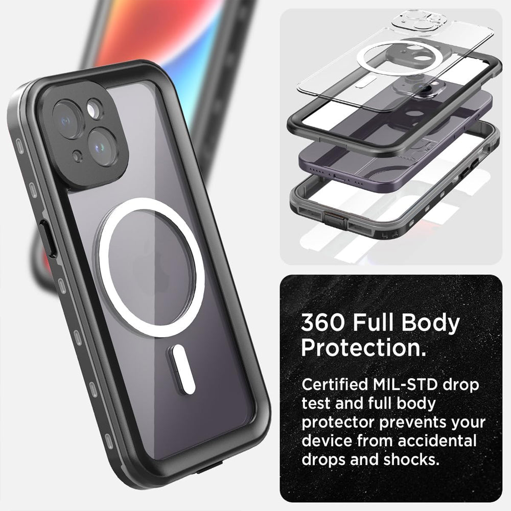 iPhone 15 Plus Magsafe case waterproof cover