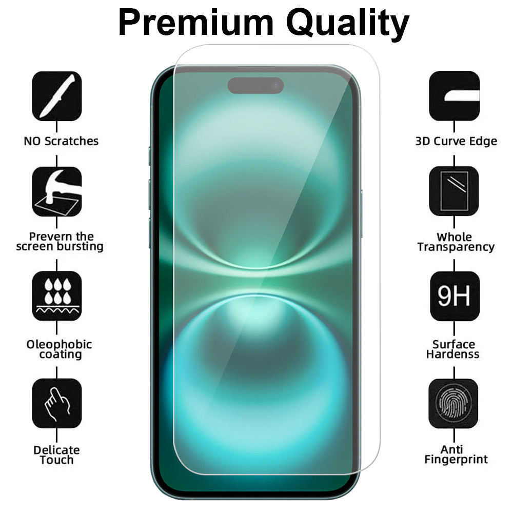 iPhone 16 Plus Glass Screen Protector (2 pack)