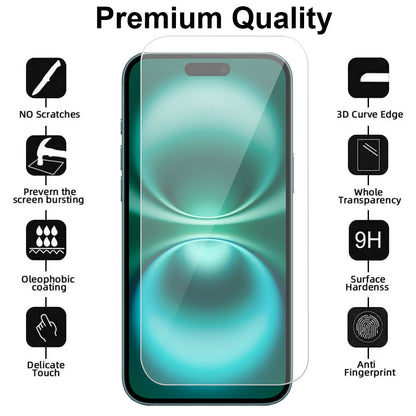 iPhone 16 Plus Glass Screen Protector (2 pack)