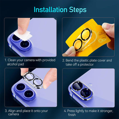 Camera Lens Glass Cover Protector for iPhone 17 (1 pack)