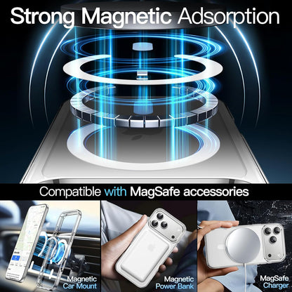 Magsafe Compatible Clear Case for iPhone 17 Pro