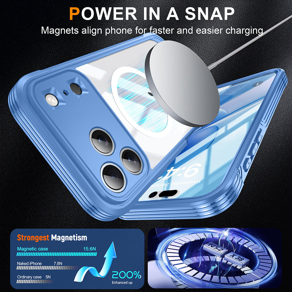Heavy Duty 360 Magsafe Compatible Case for iPhone 17 Pro