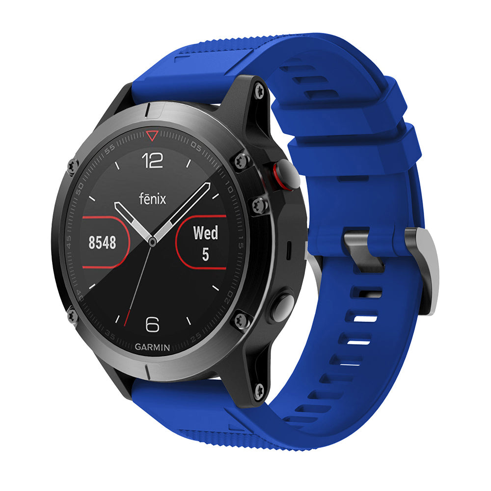 QuickFit 22mm Rubber Strap for Garmin Fenix 7 / 7 Pro (47mm)