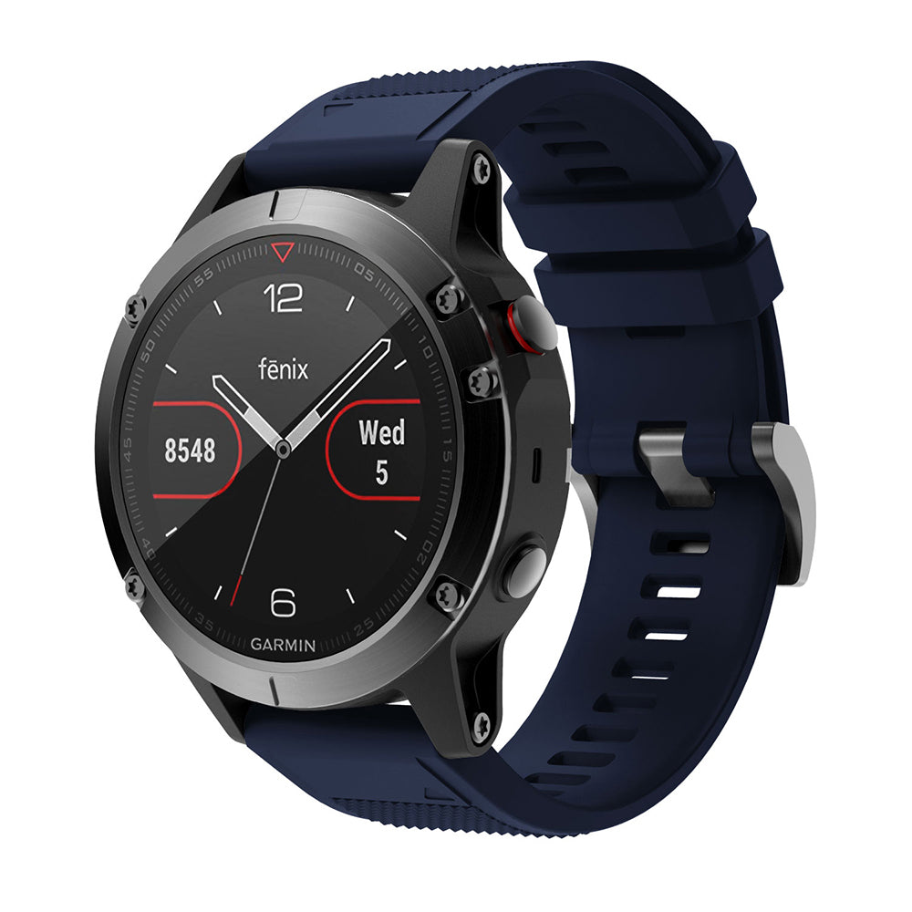 QuickFit 22mm Rubber Strap for Garmin Fenix 7 / 7 Pro (47mm)