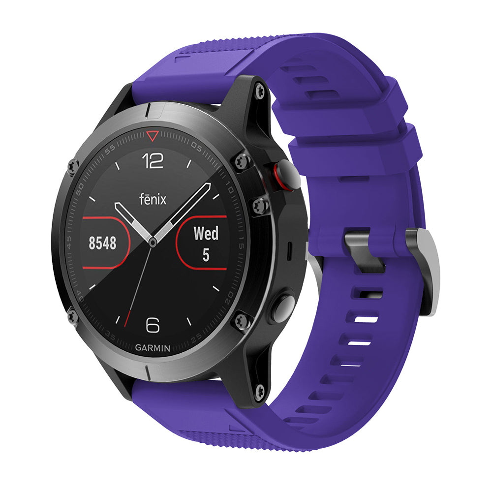 QuickFit 22mm Rubber Strap for Garmin Fenix 7 / 7 Pro (47mm)
