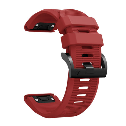 QuickFit Compatible 26mm Rubber Strap for Garmin Fenix 3