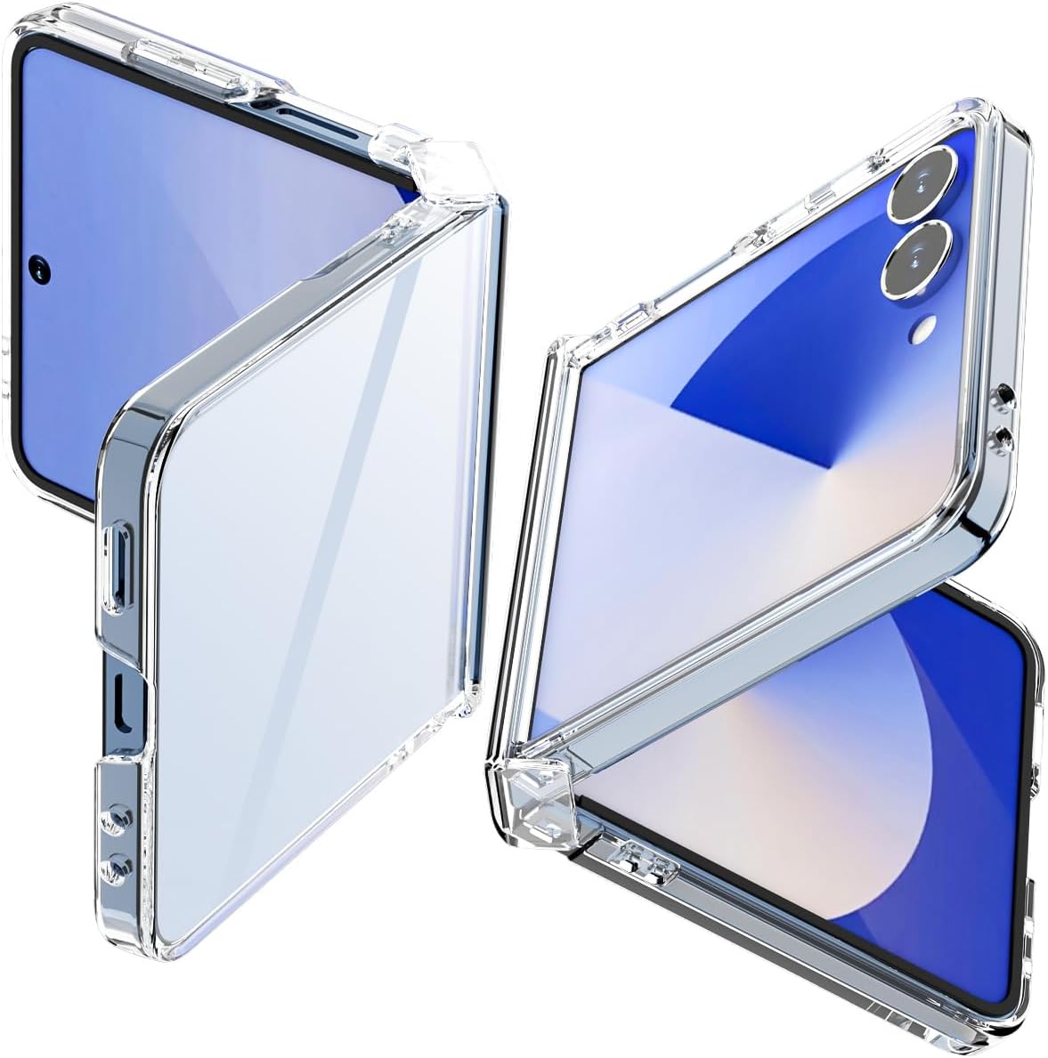 Clear Hinge Protection Case for Samsung Galaxy Z Flip 7