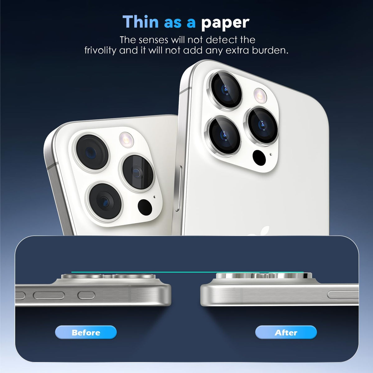 Camera Lens Protector Alloy Frame for iPhone 16 Pro