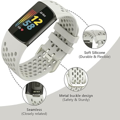 Sports Rubber Sports Strap for Fitbit Charge 5