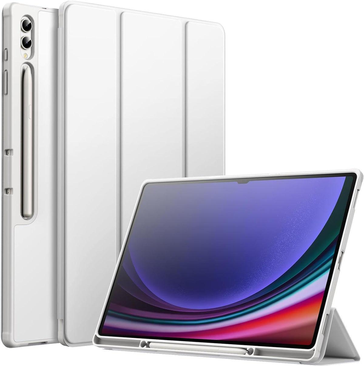 Slim Flip Pen Holder Case Cover for Samsung Galaxy Tab S9 Plus