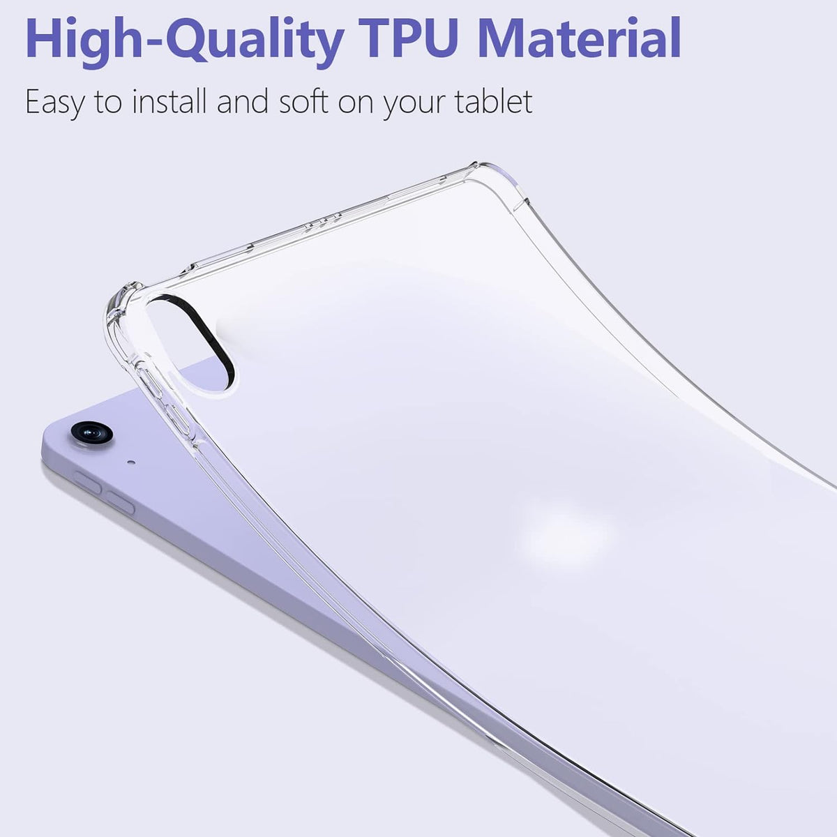 Clear Bumper Gel Case for iPad Air 11" M2 (2024)