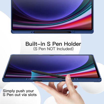 Slim Flip Pen Holder Case Cover for Samsung Galaxy Tab S9 Plus