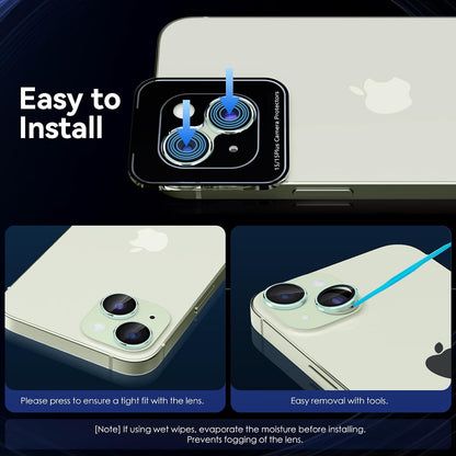 Camera Lens Protector Alloy Frame for iPhone 15 Plus