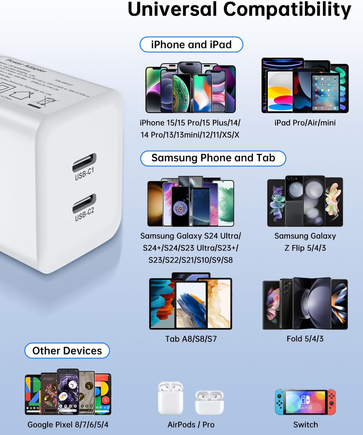 iPhone Compatible Fast Wall Charger