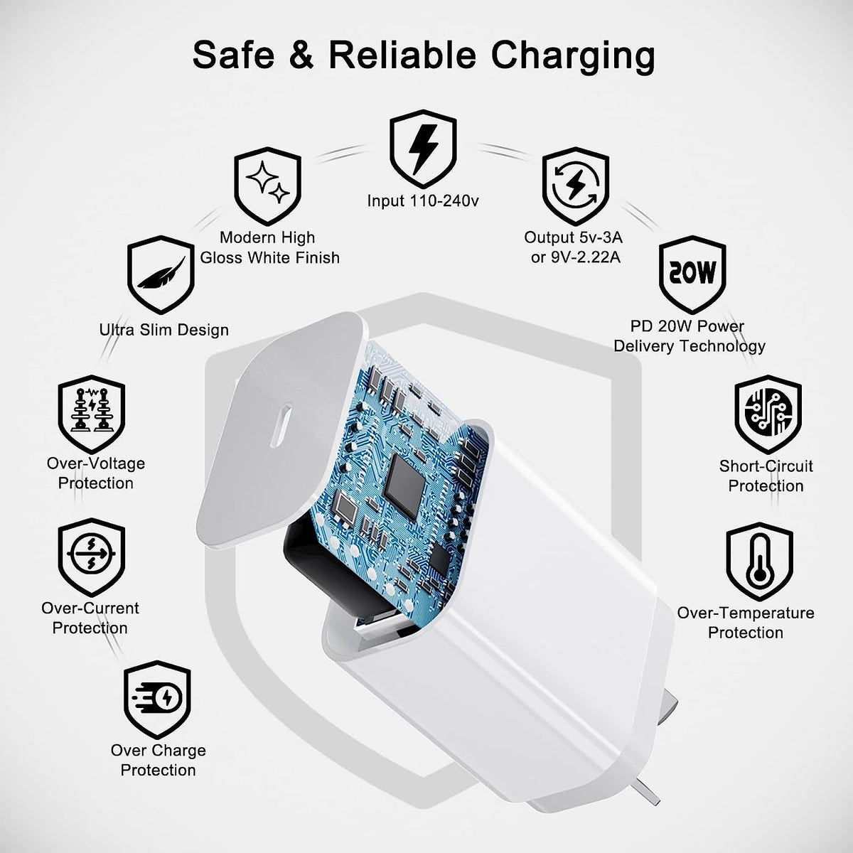 iPhone Compatible Fast Wall Charger